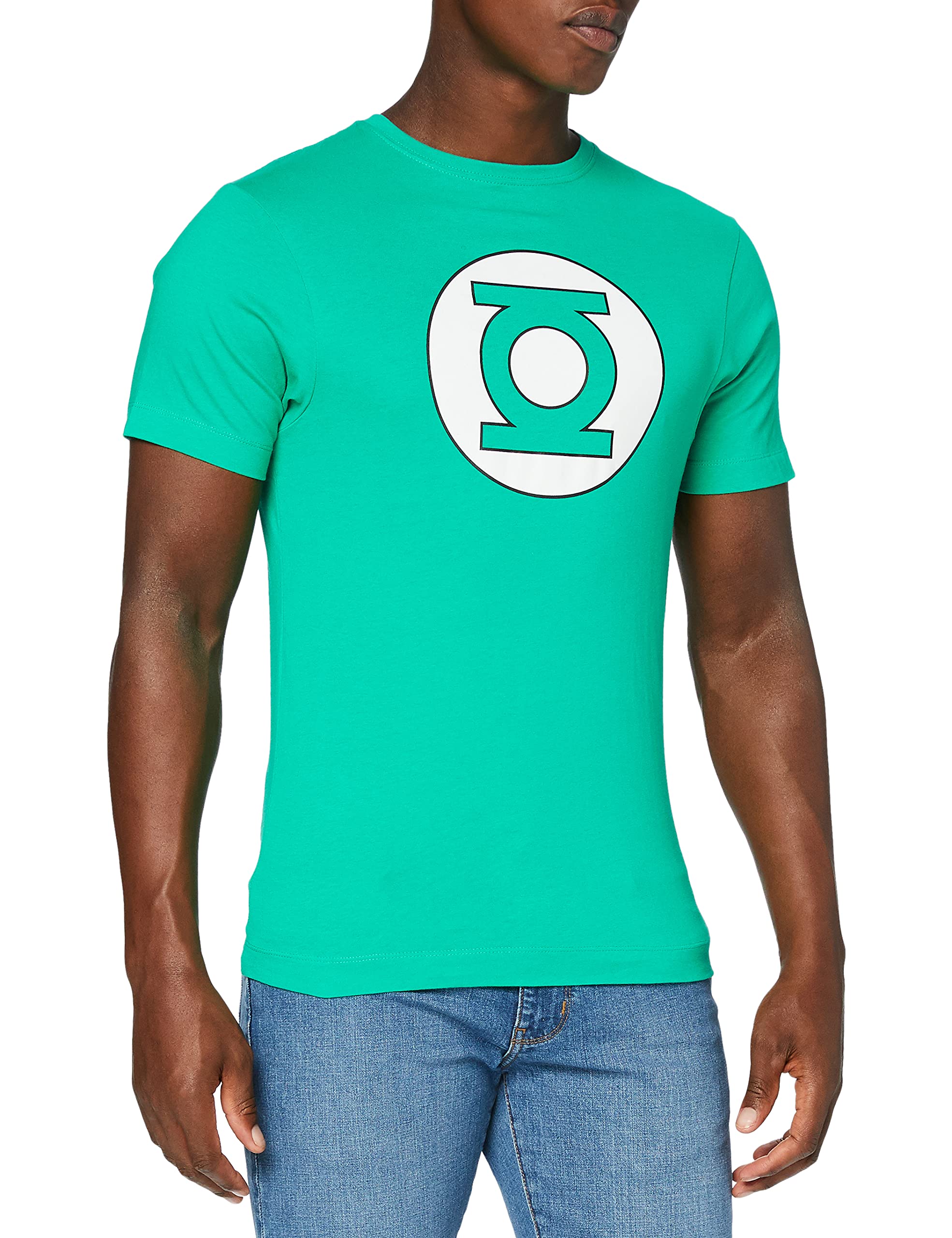 DC Comics Men's Green Lantern Circle Logo T-Shirt, Irish Green, XX-Large