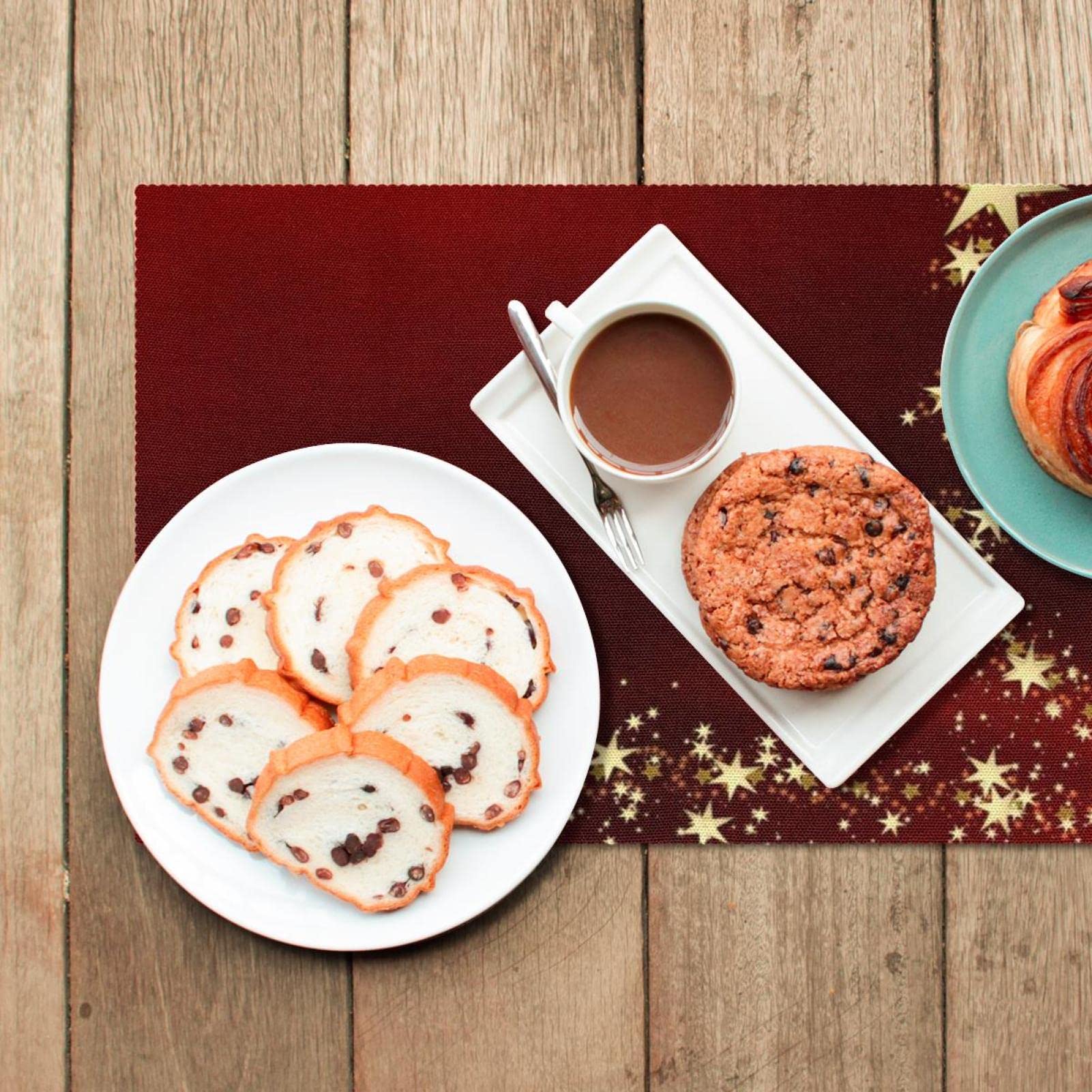 Billbotk クリスマスプレスマット 6枚セット ノンスリップランチョン