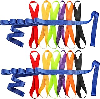 Okllen 2 Pack Children's Safety Walking Ropes with 12 Colorful Each Handles, Outdoor Daycare Rope for Preschool Daycare Teacher, Nursery, Kindergarten, 1 Rope Up to 12 Kids and 2 Adults Use