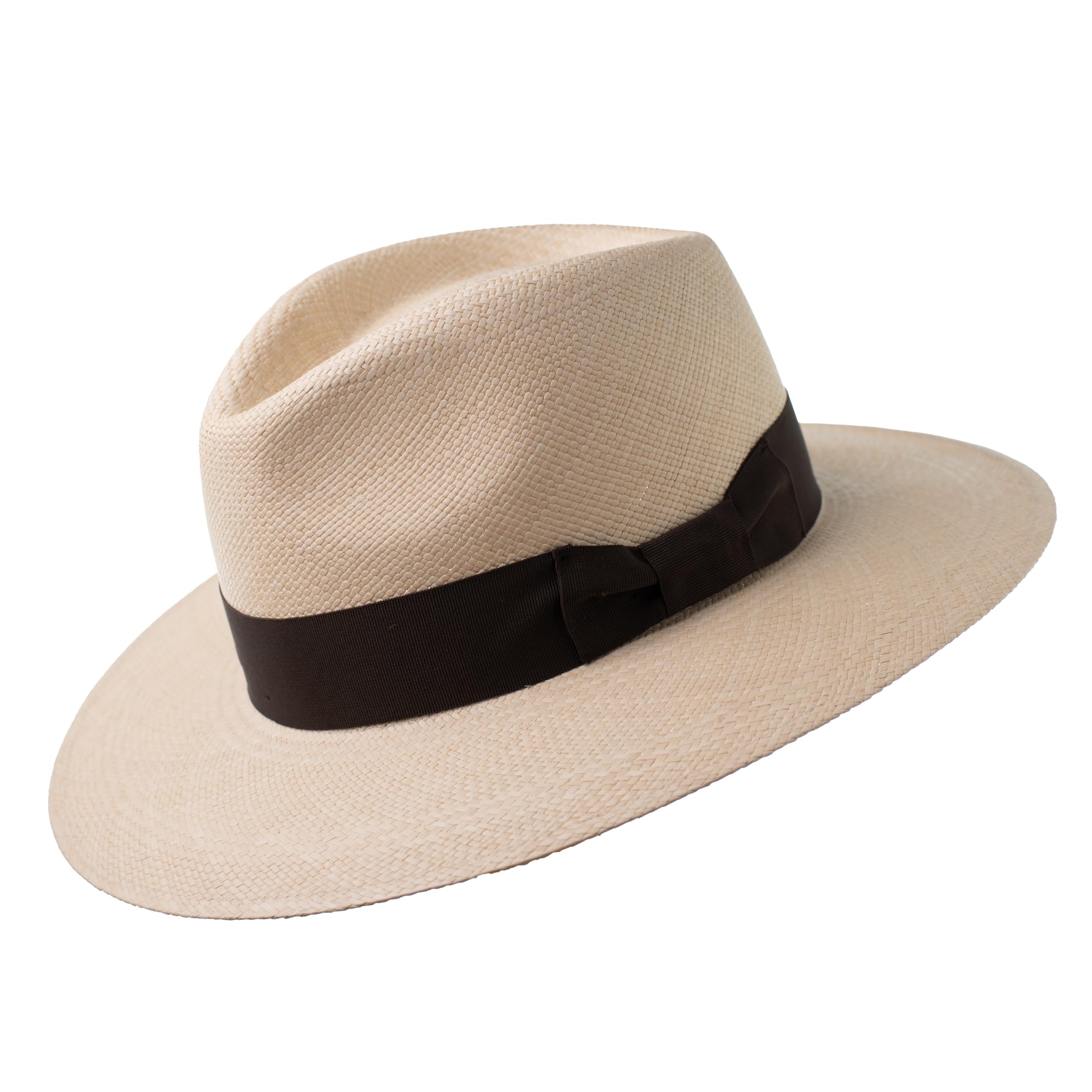 Cuenca 1905 Sidney Sombrero Panamá Genuino de Paja Toquilla, Tejido a Mano y Hecho 100% en Ecuador, Protección UV Natural, Panama Hat de Verano Hombre y Mujer