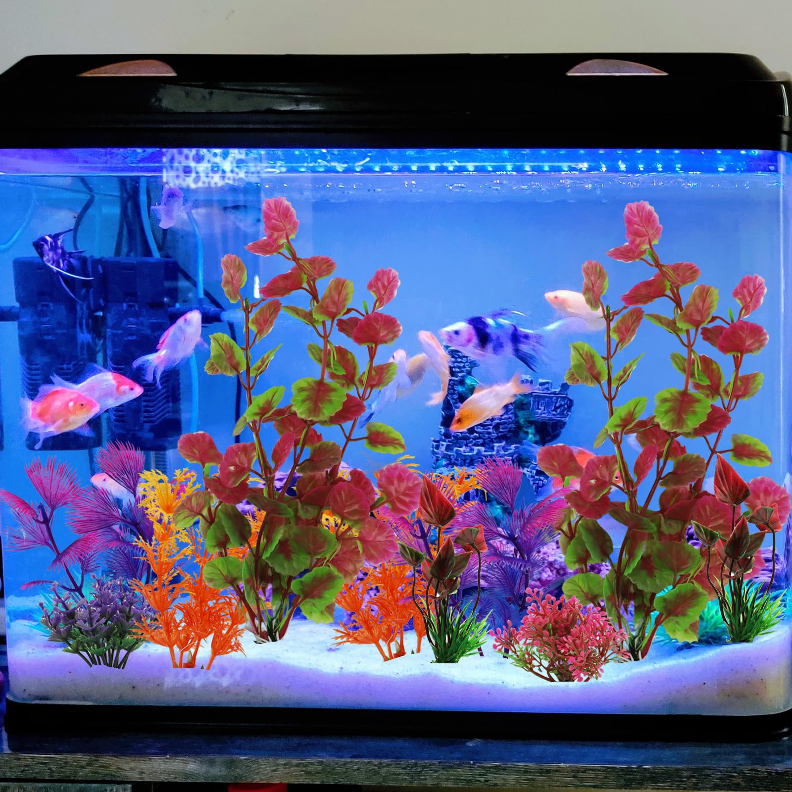 Piante Finte Acquario 2 Pezzi - Base In Ceramica, Realistiche E Sicure - Foto 13