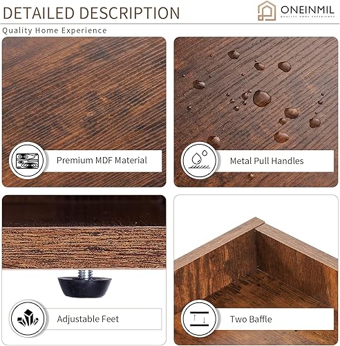 Miniatura 5 de oneinmil Armario esquinero almacenamiento de esquina de madera con USB y tomas gabinete de almacenamiento de juegos de mesa diseño triangular