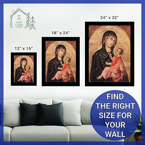 Miniatura 6 de Madonna y el niño de la cabaña perdida de Duccio di Buoninsegna  Impresión sin marco  Reproducción de pinturas de obras de arte finas  Póster