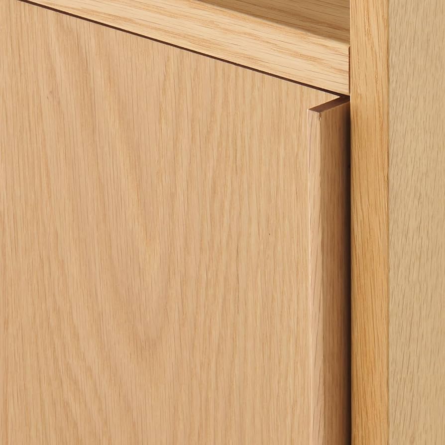 【送料込】無印良品 超美品 スタッキングシェルフオーク材 木製棚家具 Amazon｜無印良品 スタッキングシェルフ 木製扉 オーク材突板