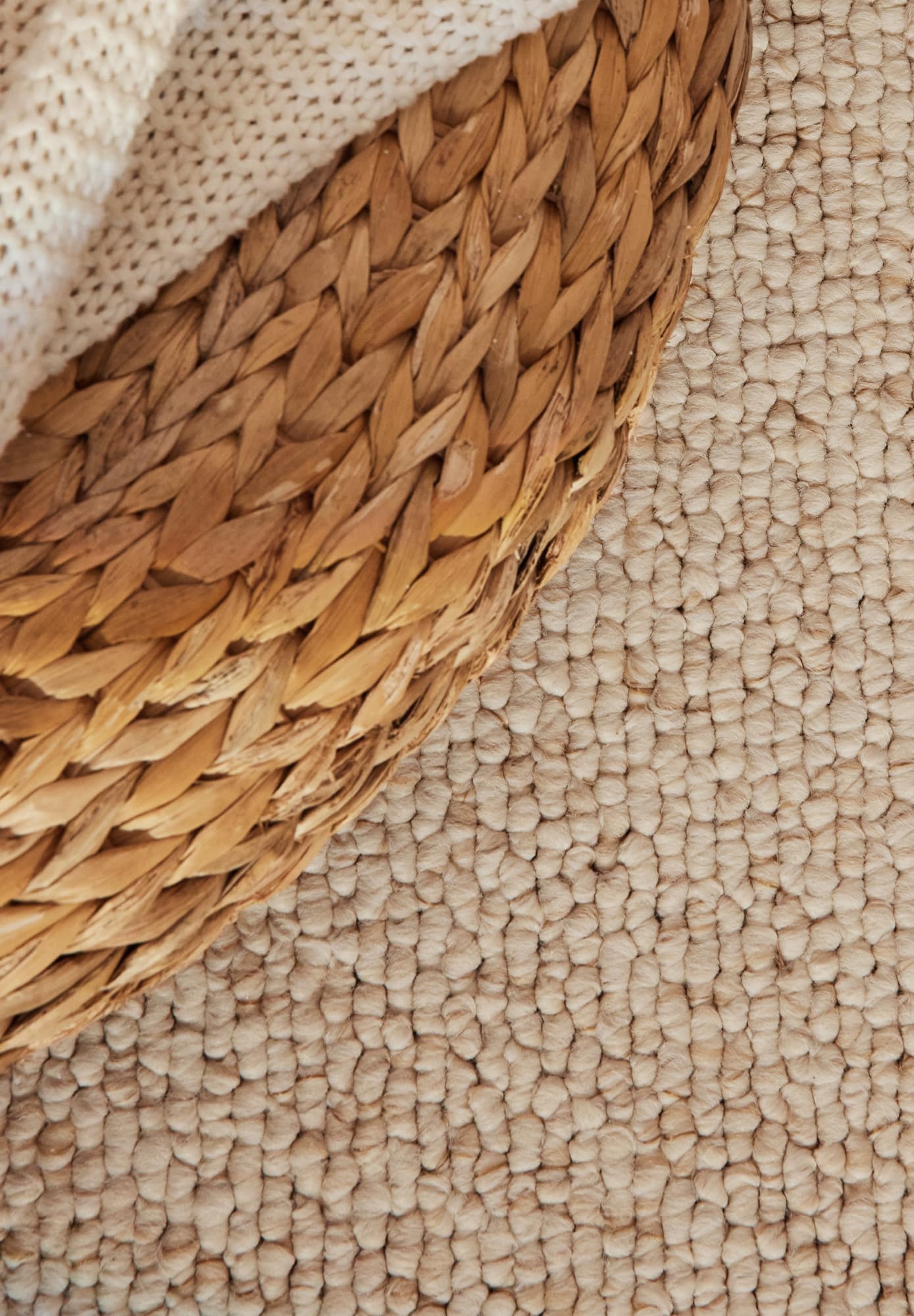 ELLE Decoration Rocco Tapis Doux à Tissage Plat, Lavable en Machine, Aspect Laine, Durable et Durable, Moderne, Look scandinave, pour Salon, Salle à Manger, Chambre à Coucher, Couloir - Crème - 160 x