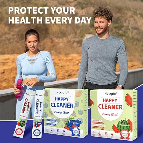 Miniatura 7 de Newpie Superfoods Happy Cleaner - Polvo probiótico y probiótico con sabor a sandía, fibra orgánica, sin azúcar, salud intestinal, antioxidante