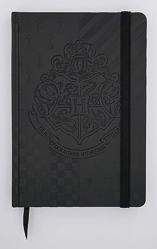 HARRY POTTER - Diario encuadernado con cresta de Hogwarts, negro