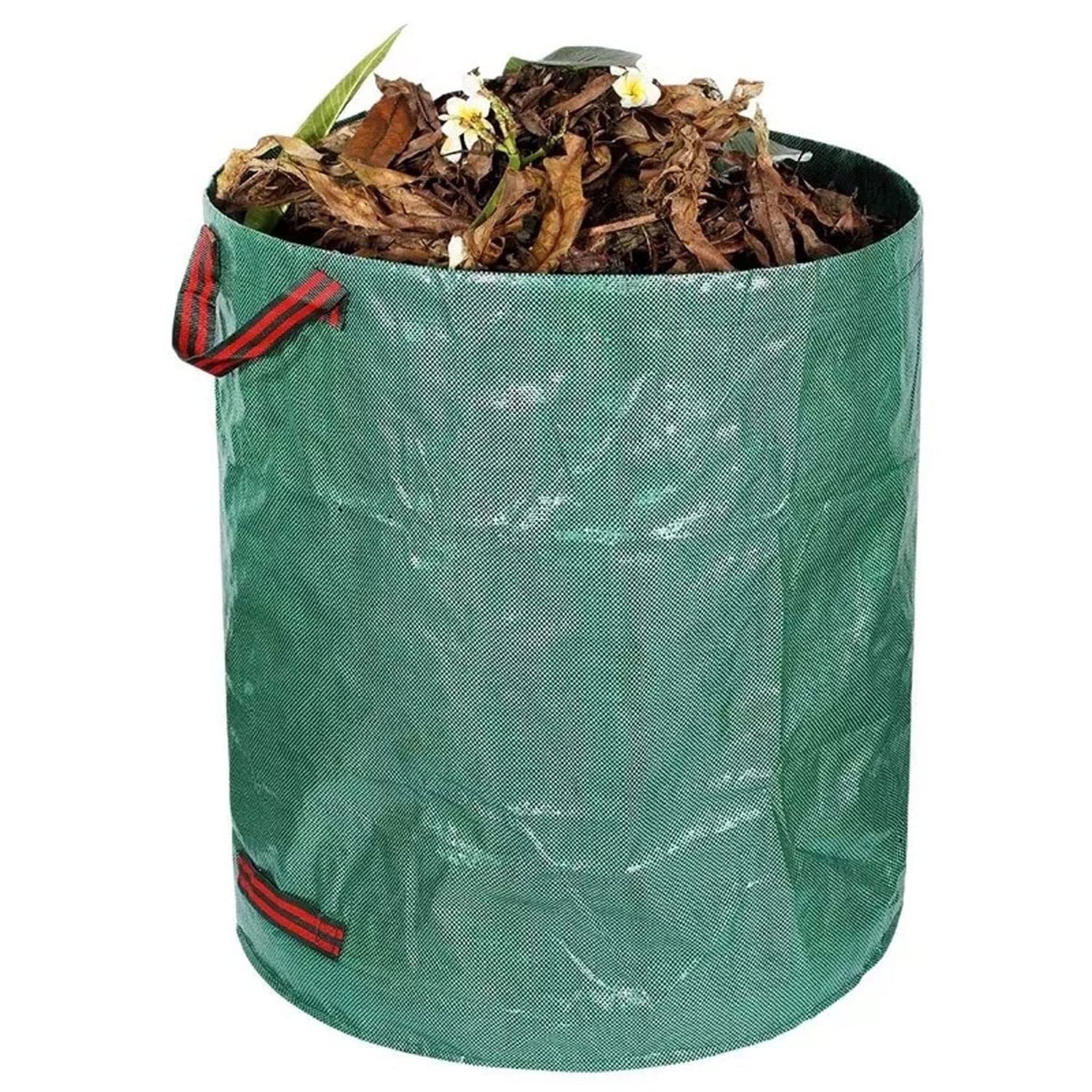 Sacs de Jardin,Sacs à Déchets de Jardin120L/272L/300L/400L/500L Sacs à Déchets de Jardin Résistants,Pliable et Réutilisable Grande Capacité (Color : 5pcs, Size : 400L)