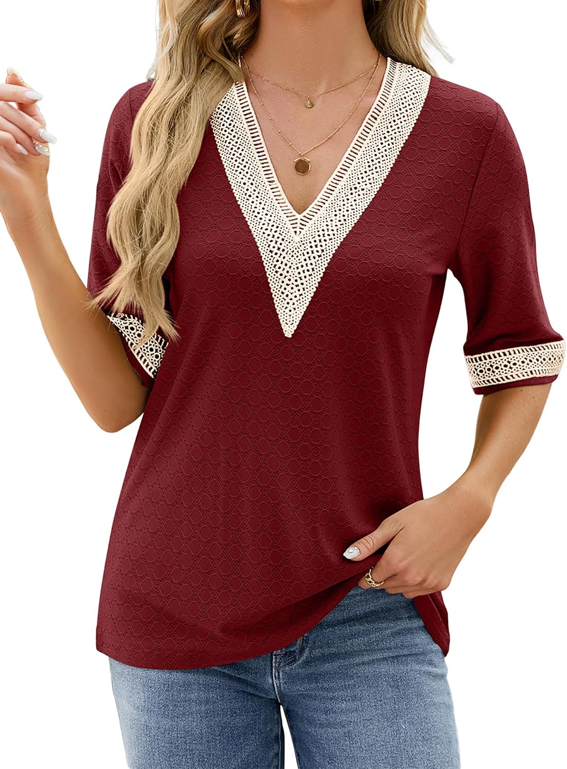 HANERDUN Camicia Donna Estiva Top Elegante Maglietta Manica Corta Girocollo Camicetta Maniche a Cappuccio Blusa Tinta Unita Canotta Casual Tank Top