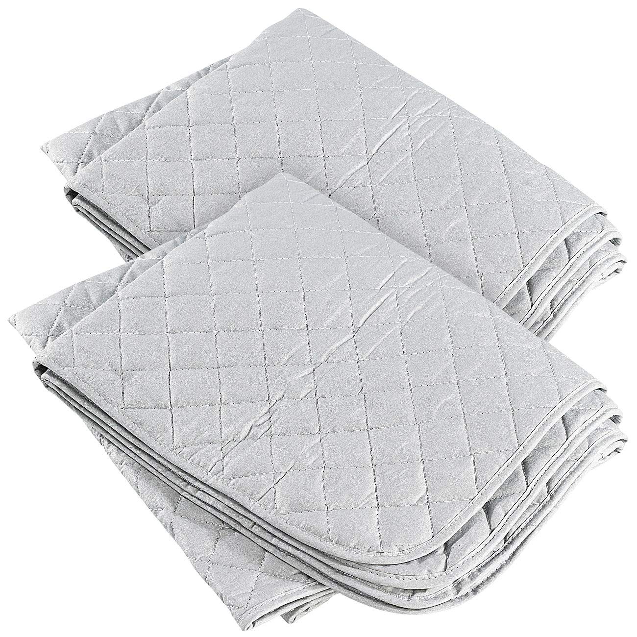 infactory Decken für Bügeln: 2er-Set 3-lagige XL-Bügeldecken 120x73cm, hitzeabweisende Beschichtung (Kleider-Bügel-Antirutschmatte, Bügel-Unterlage, Dampfbügeleisen)