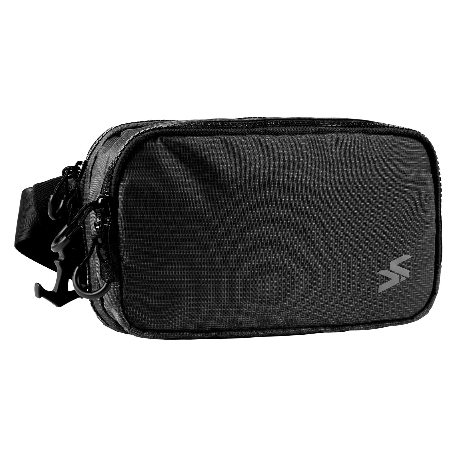 Bauchtasche Nylon 420D Outdoor Gürteltasche Quick Release Kleine Tasche Multifunktions Aufbewahrungstasche EDC Pistolentasche (Black)