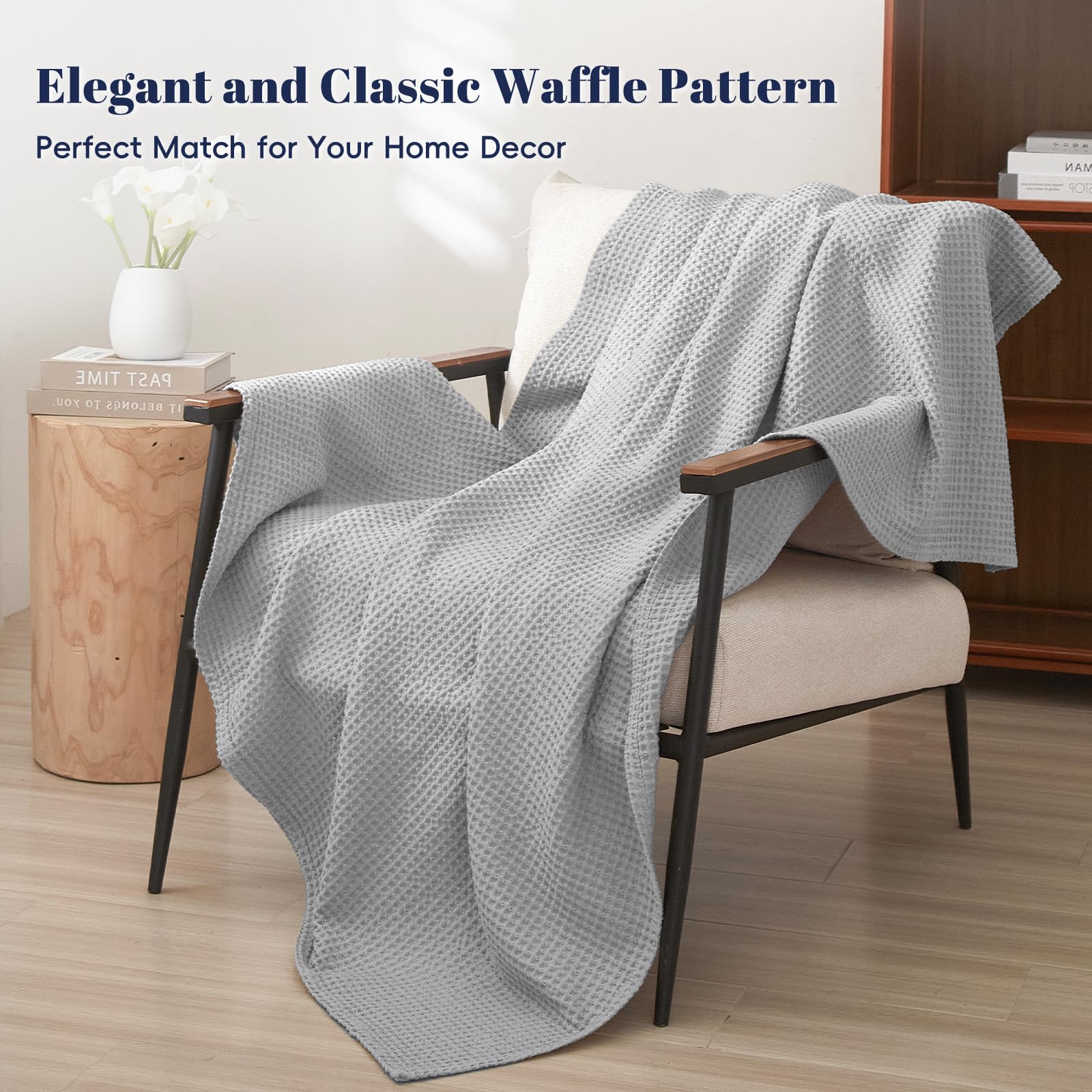 Coperta Nido D'Ape 100% Cotone 220x240cm - Morbida, Leggera E Prelavata Per Tutte Le Stagioni - Foto 12