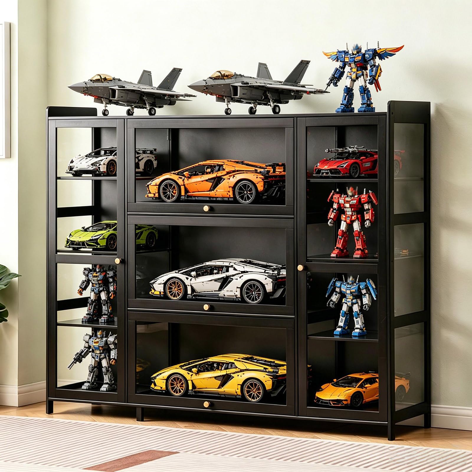 Amazon.com: FVTVHEV Display Cabinet, Curio Cabinet with Acrylic
