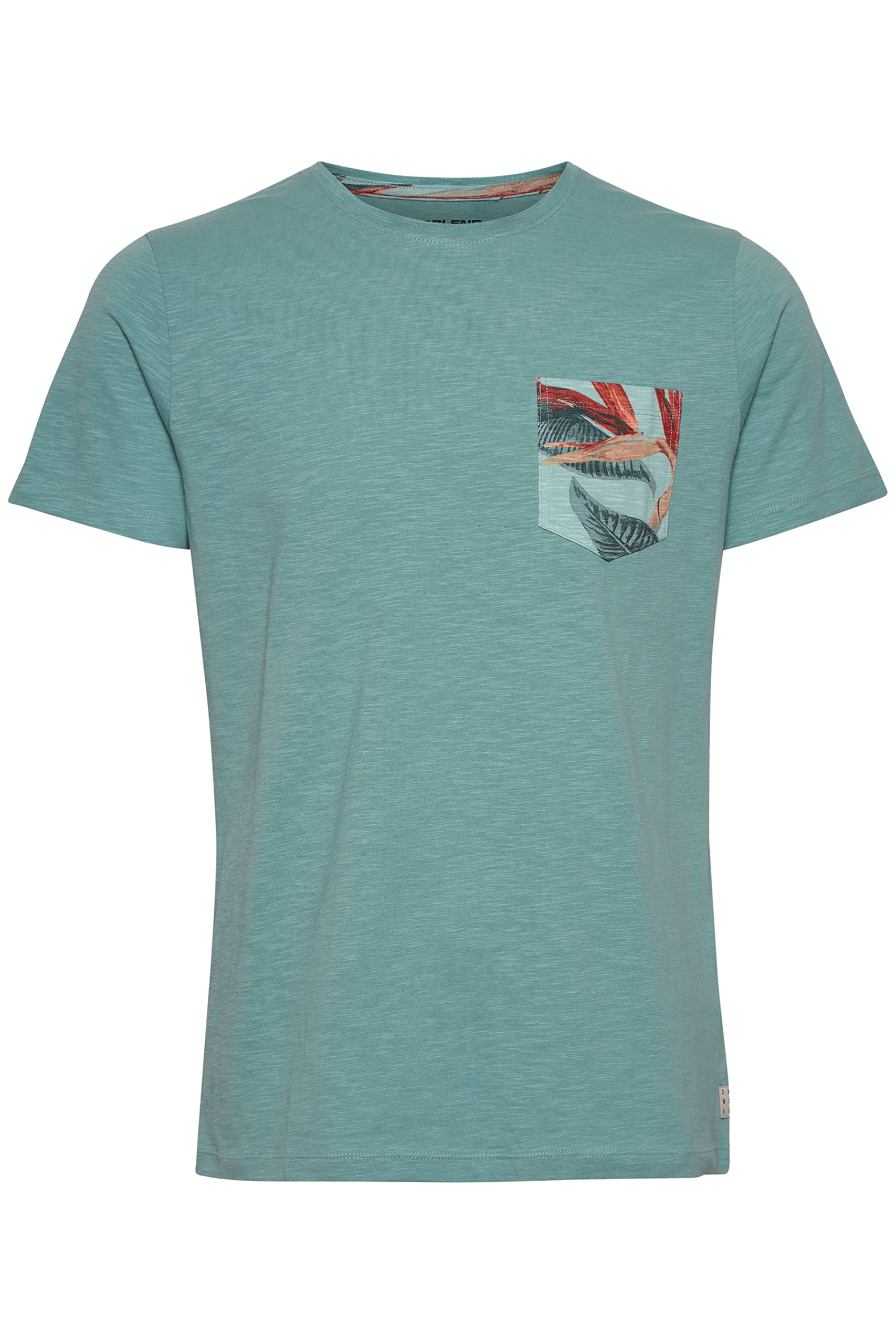Blend BHTrop Herren T-Shirt Kurzarm Shirt Basic Print mit Rundhalsausschnitt