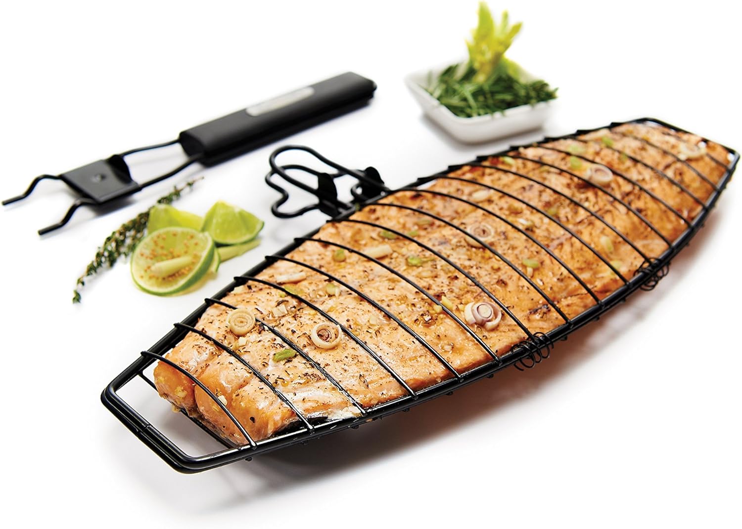 GrillPro 21015 Detachable Handle Fish Basket : Patio, Lawn & Garden