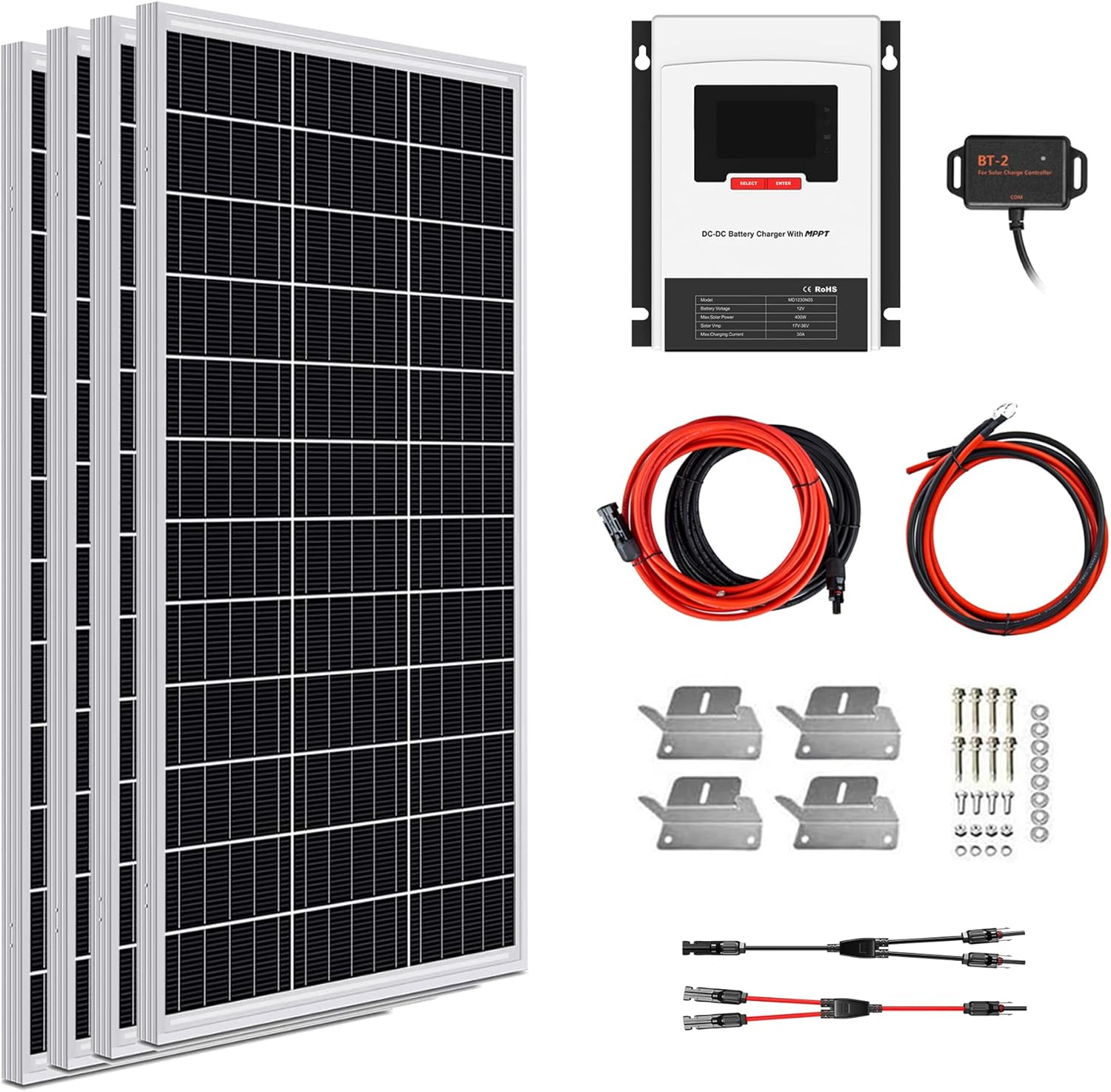 ExpertPower 400W 12V Solar Panel Kit 400W Mono Rigid