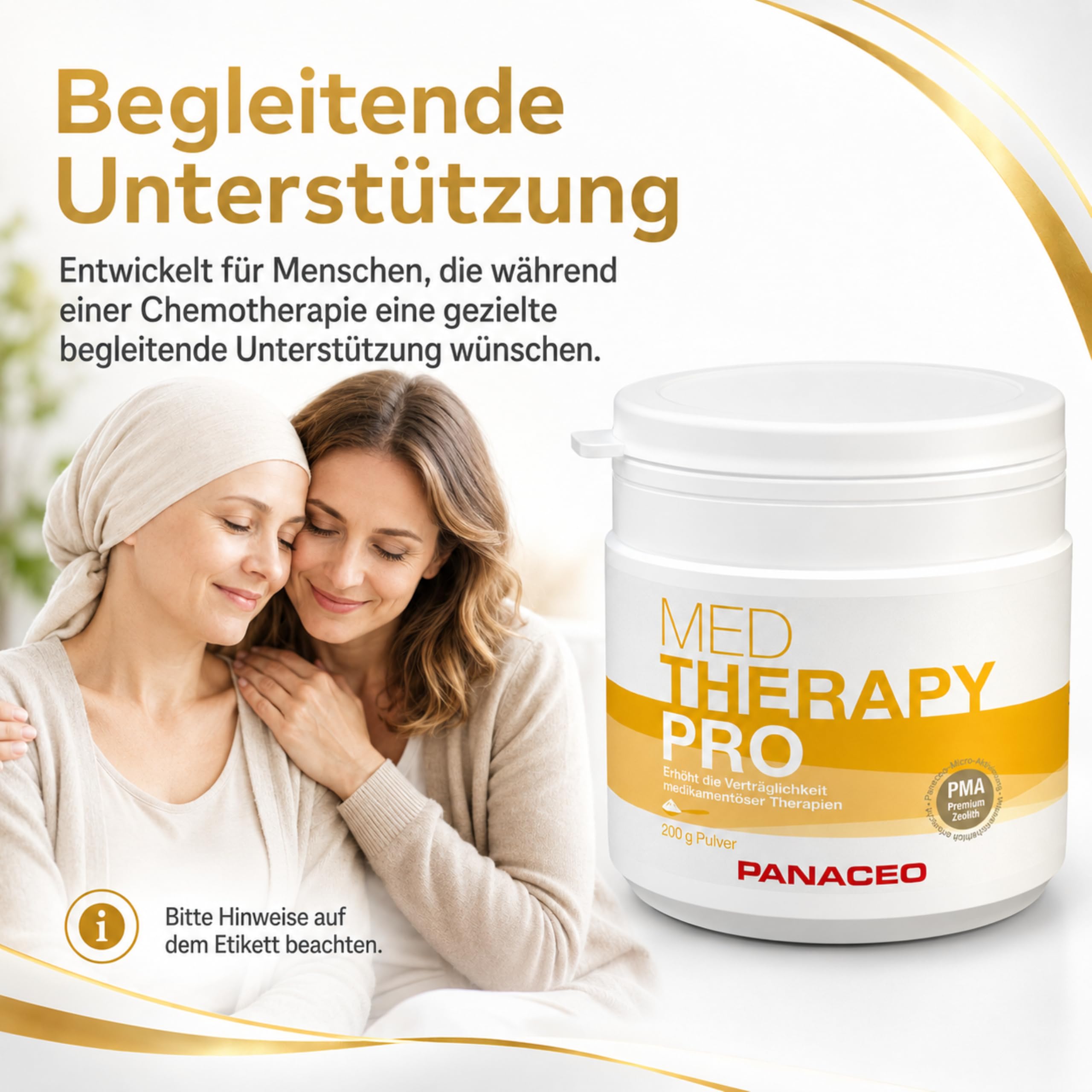 PANACEO MED Therapy-Pro Pulver 200 g – PMA-Zeolith Medizinprodukt | 100 % PMA-Zeolith – zur unterstützenden Begleitung während der Chemotherapie