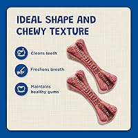 Vista 4 de Blue Buffalo Dental Bones - Mini golosinas dentales naturales para masticar para perros, (5-15 libras) bolsa de 12 onzas