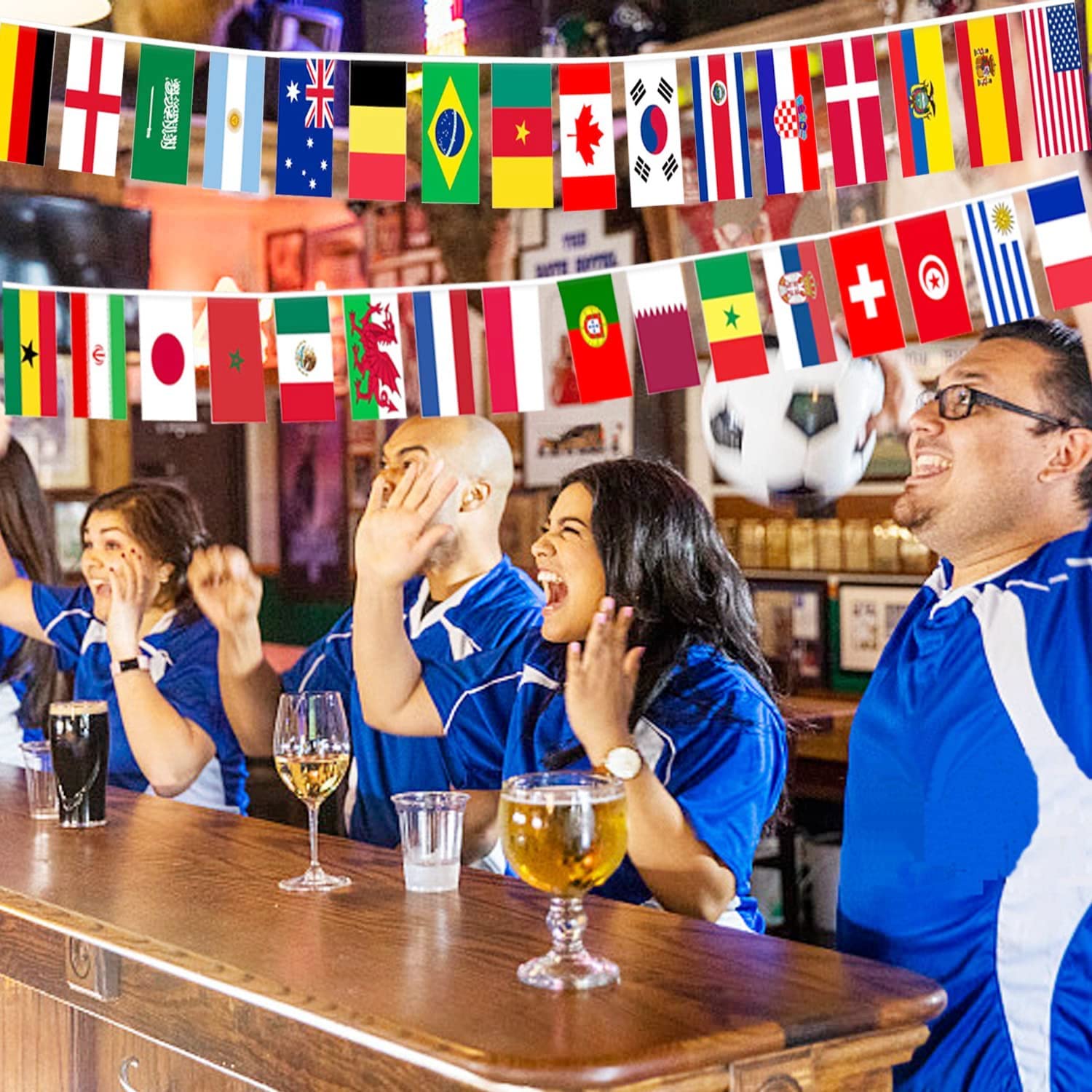 Bandiera Gagliardetto Dell'Honduras – Doppia Faccia, Ideale Per Eventi Sportivi, Festa Paese, Scuola E Bar