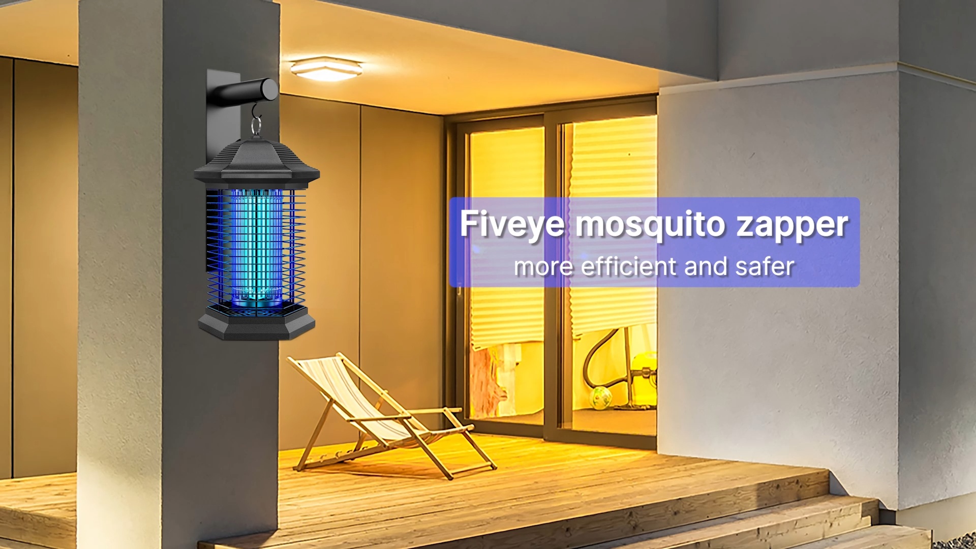 Fiveye Bug Zapper Outdoor Indoor, Electric Home Mosquito Zapper