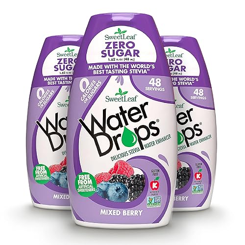 Miniatura 22 de Sweetleaf Stevia Water Drops Potenciador de agua con sabor natural, cero calorías, paquete variado de mezcla de bebidas líquidas, 1.62 onzas