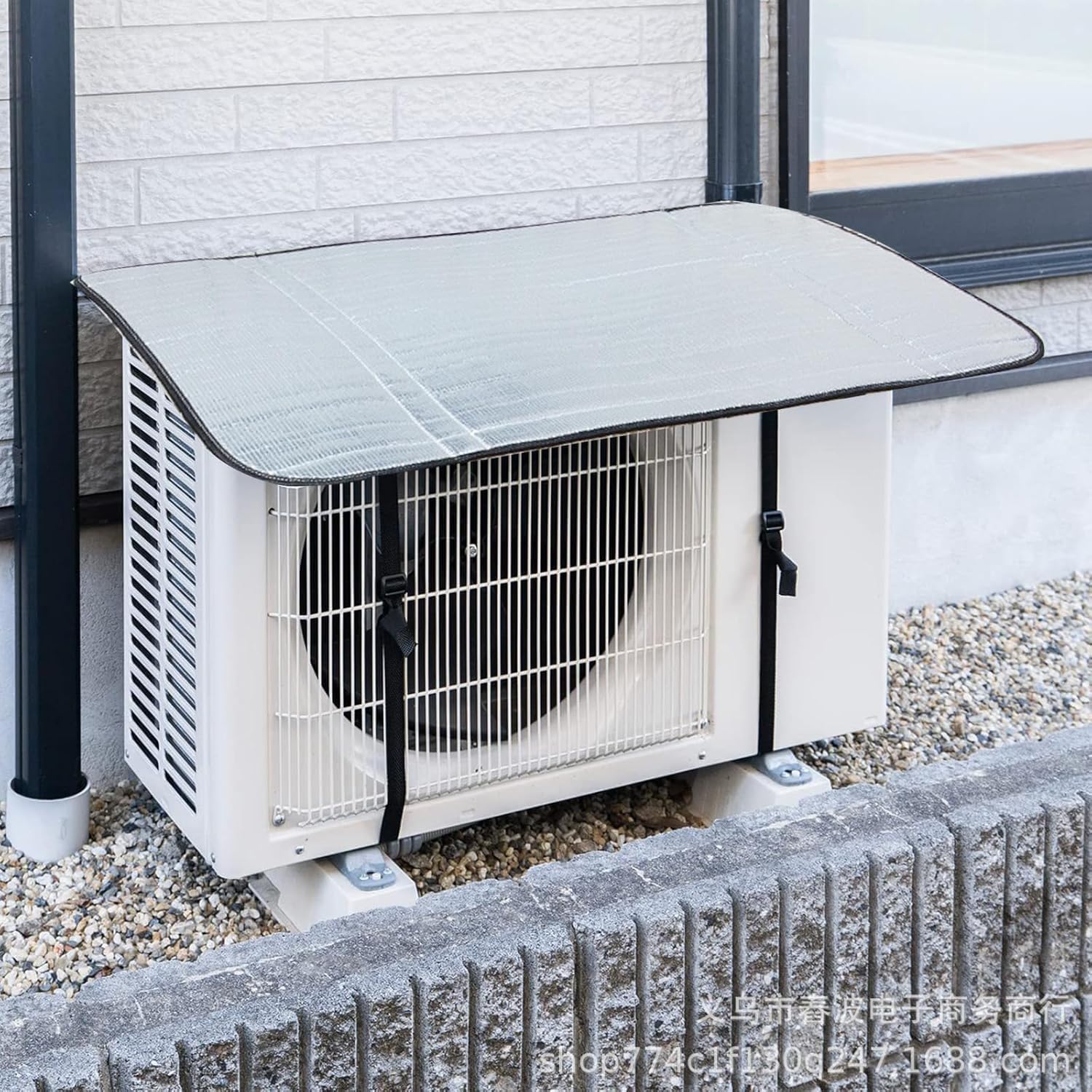 ANPRO || Split Ac Cover Outdoor Unit Cover | Heat-Insulated, Weather-Resistant Protection | Extend AC Lifespan & Boost Energy Efficiency ac outdoor unit protector 16MM (1.5Ton)