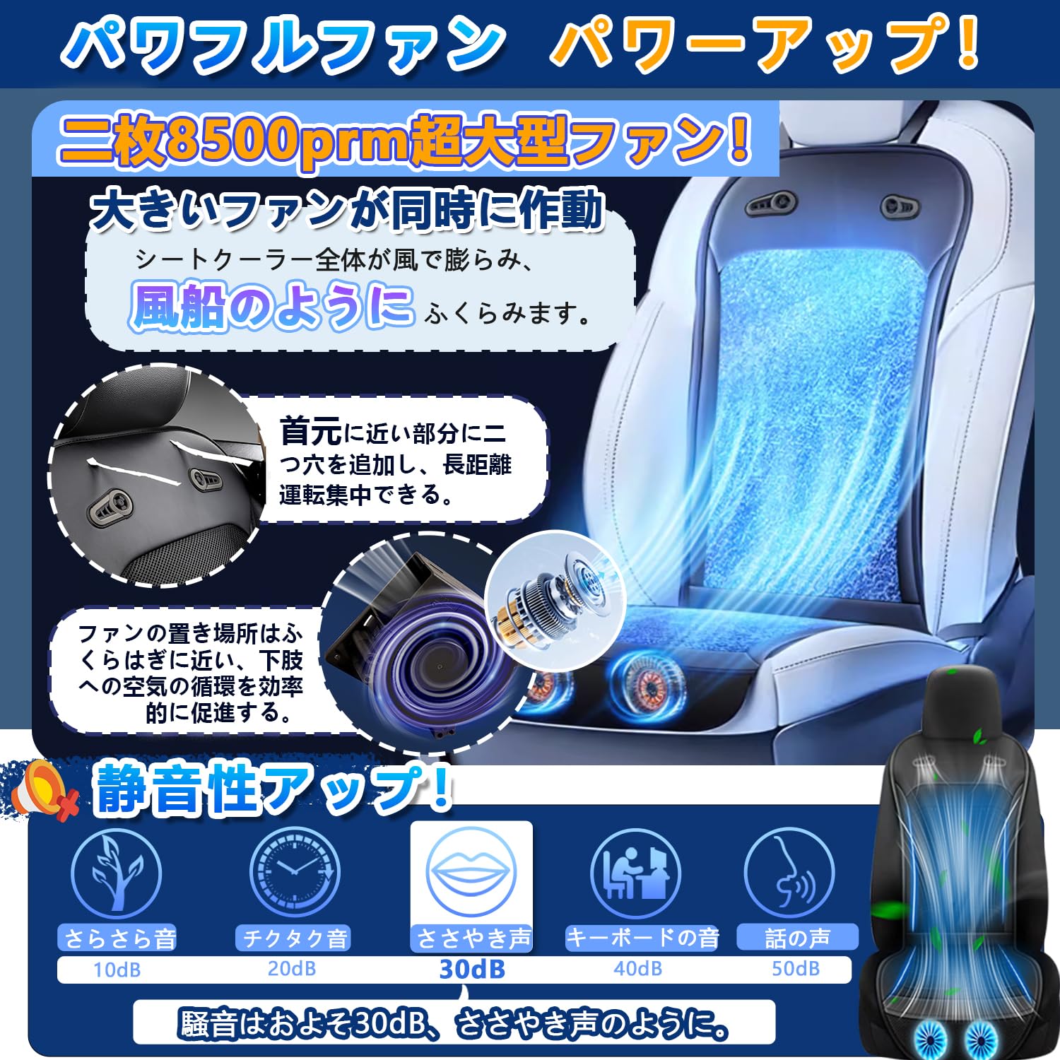 Amazon | SMARTABL2025製造改良 シートクーラー 車 クールシート 車用 