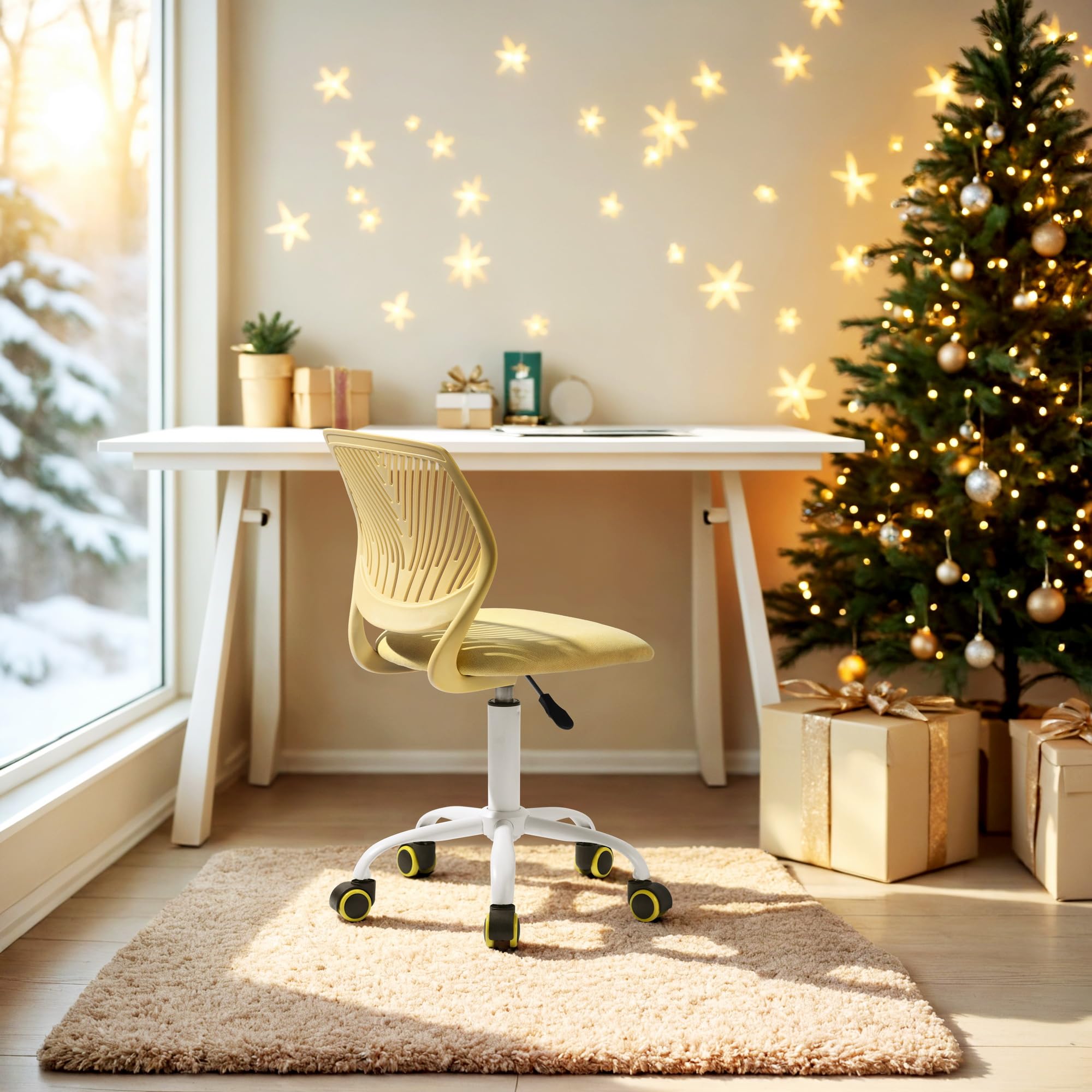 Gift Mark Elegant French Style Children Chair with a Sold Wood Frame, White/Lavender