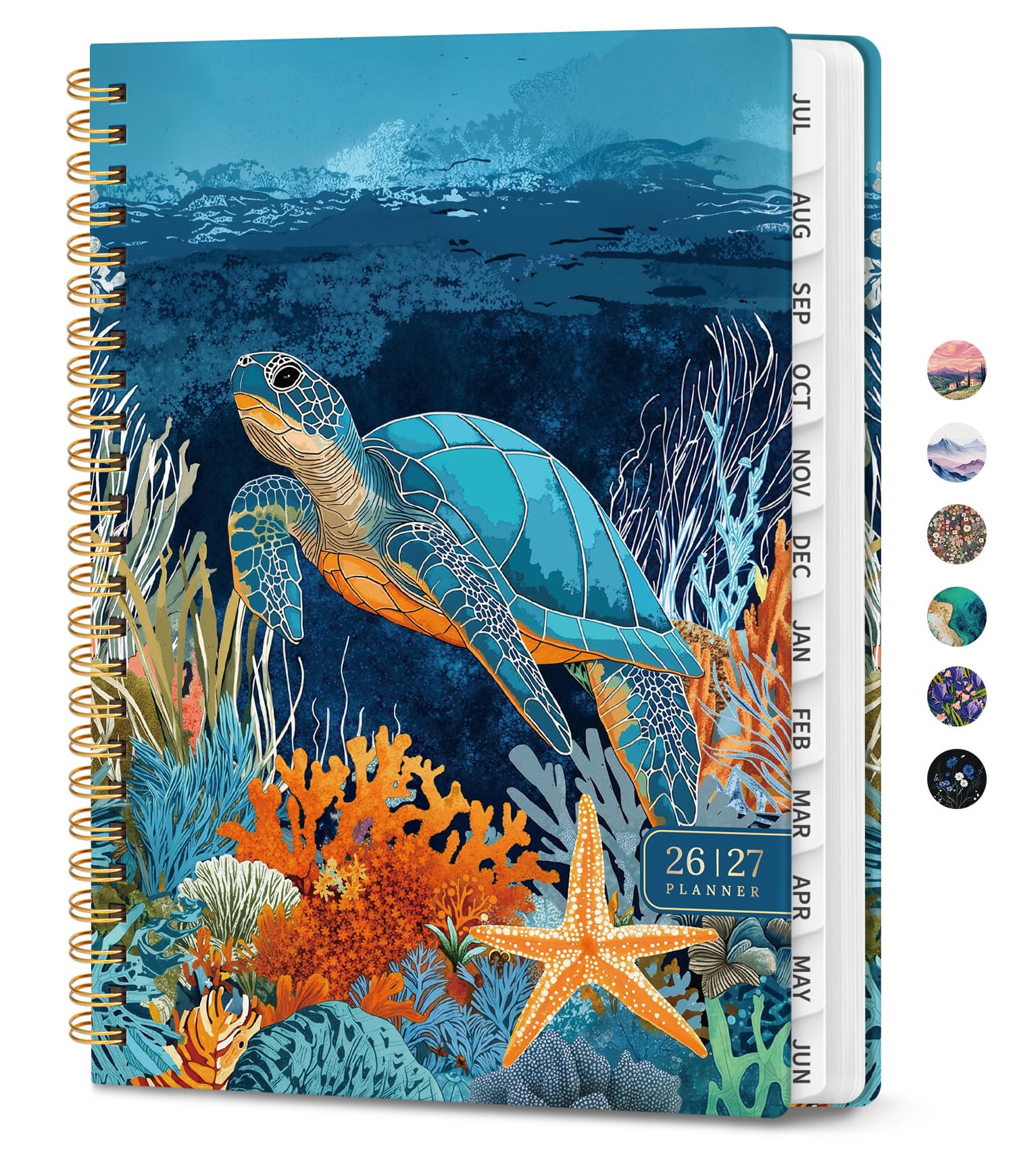 Planner 2026-2027, Monthly and Weekly Academic Planner July 2026 - June 2027, Hardcover Student Teacher Planning Agenda Calendar Book with Tabs, Perfect for Office School Supplies, A4 (8.5" x 11