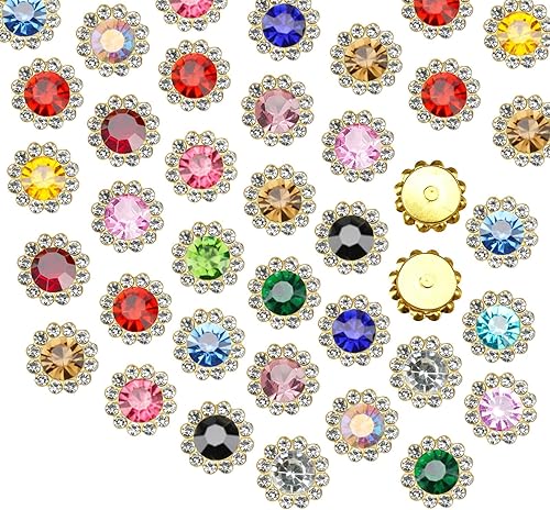160 diamantes de imitación para coser de 0.472 pulgadas, base de metal, diamantes de imitación para coser en ropa, zapatos, aretes, cinturón,