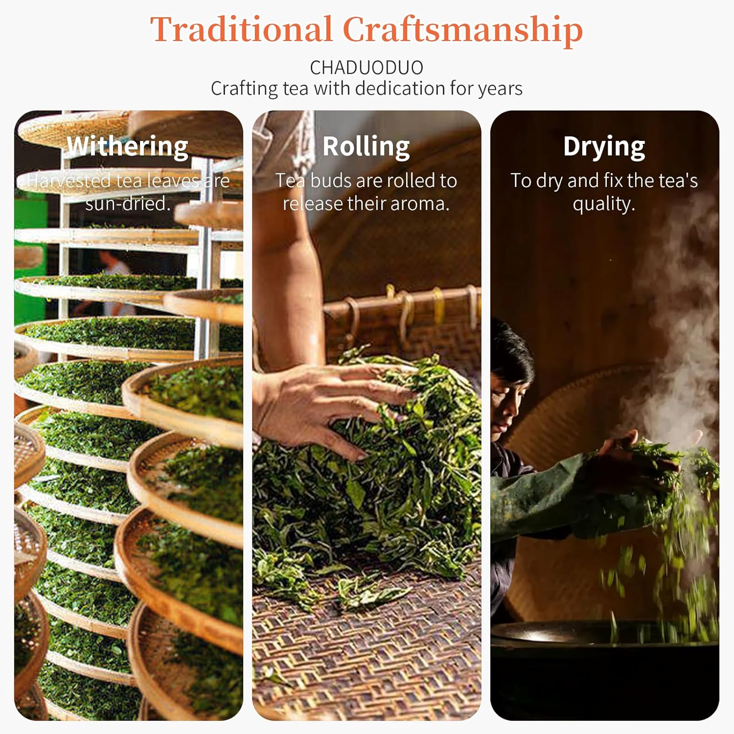 CHADUO Taiwan Honey Black Tea Loose Leaf Chinese Taiwan High Mountain Black Tea Leaves 100g/3.53oz Grade AAA With Natural Honey Aroma