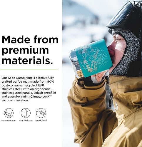 Miniatura 3 de Klean Kanteen Taza de campamento aislada - 12 oz - Porcelana