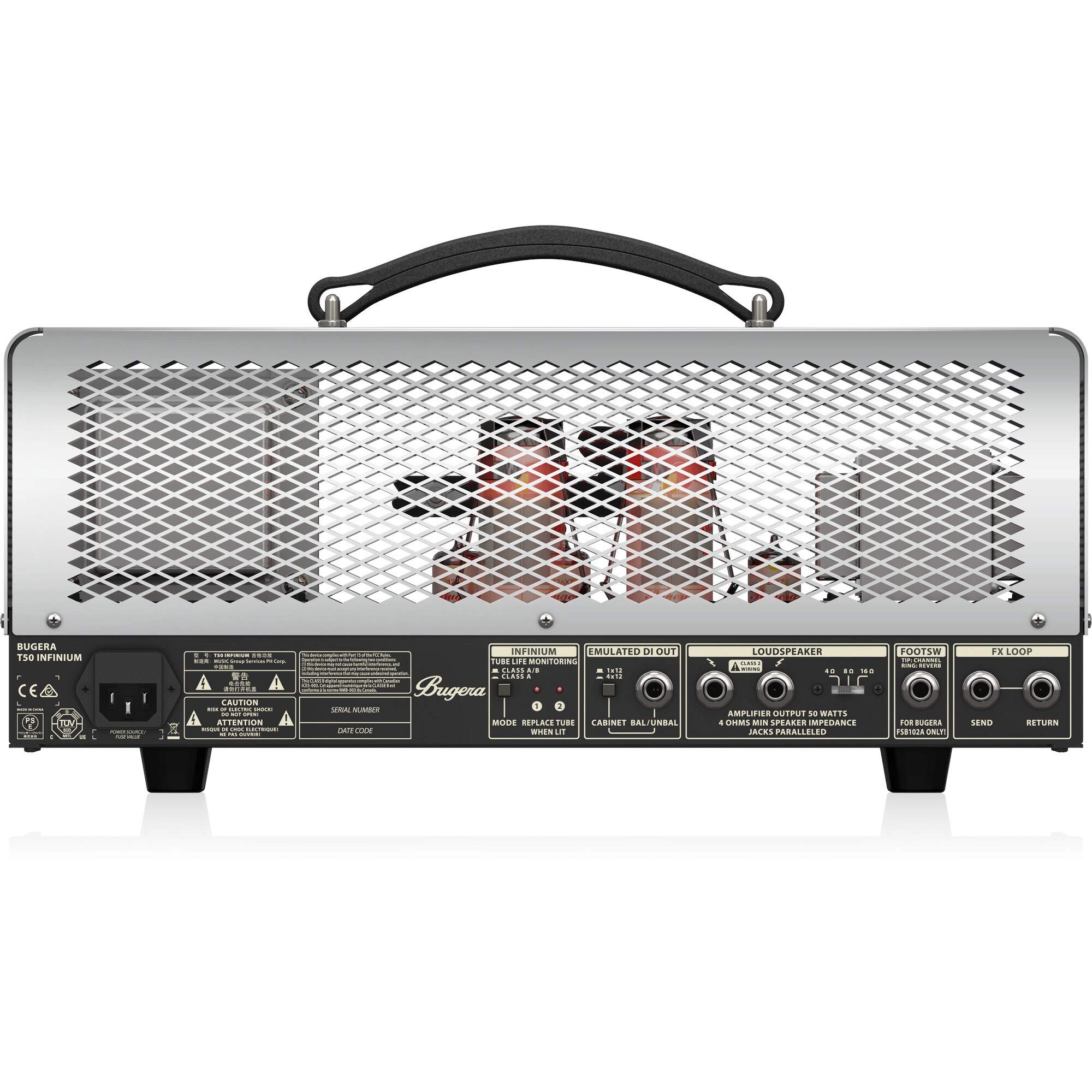 Bugera T50 Infinium Testata Valvolare 50W 2 Canali per Chitarra
