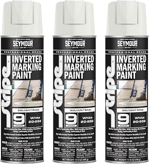 20-952 Seymour Stripe 9-Series Inverted Ground Marking Paint, White net 17oz. (Pack of 3)