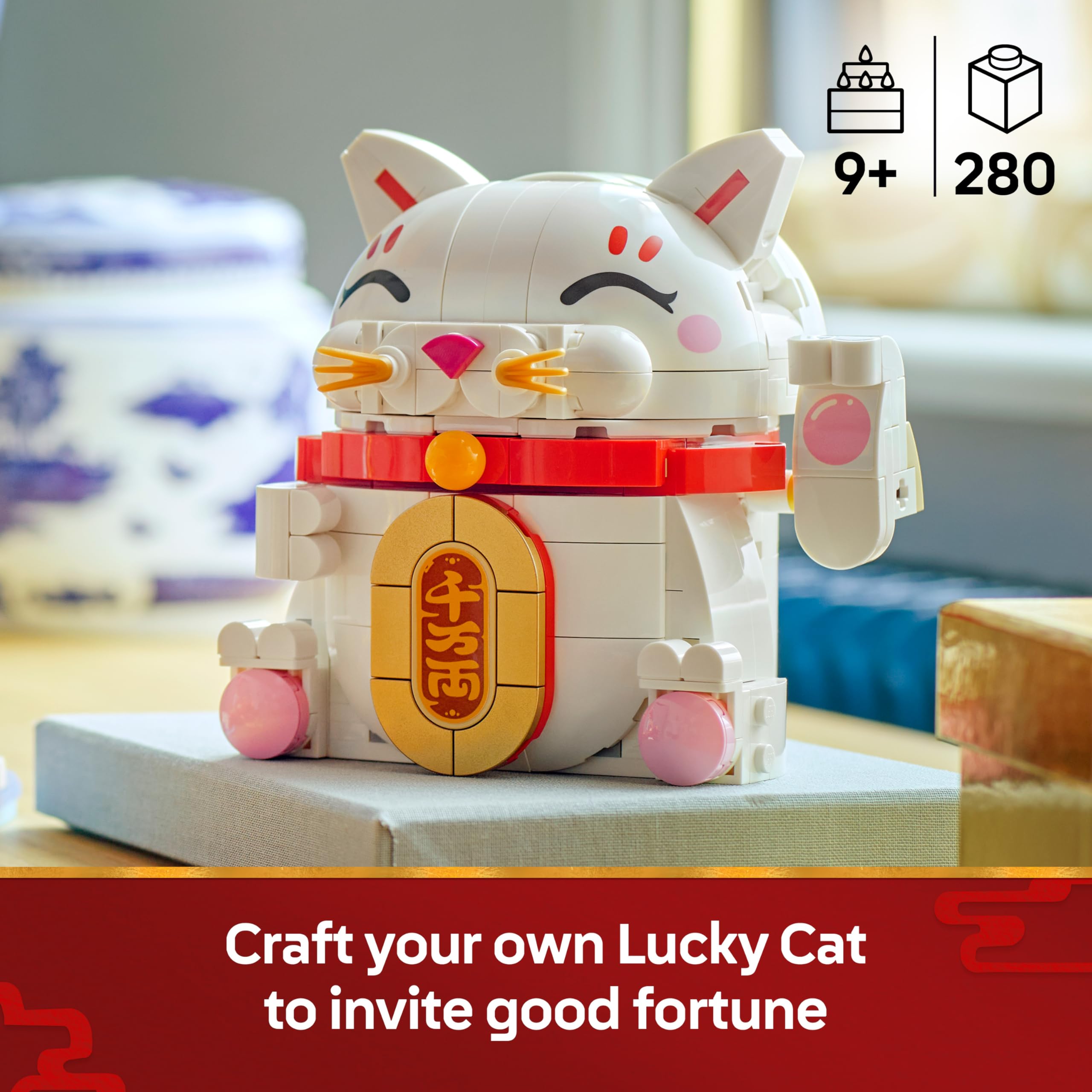 LEGO Lucky Cat, Building Set for Kids & Adults - Image 2