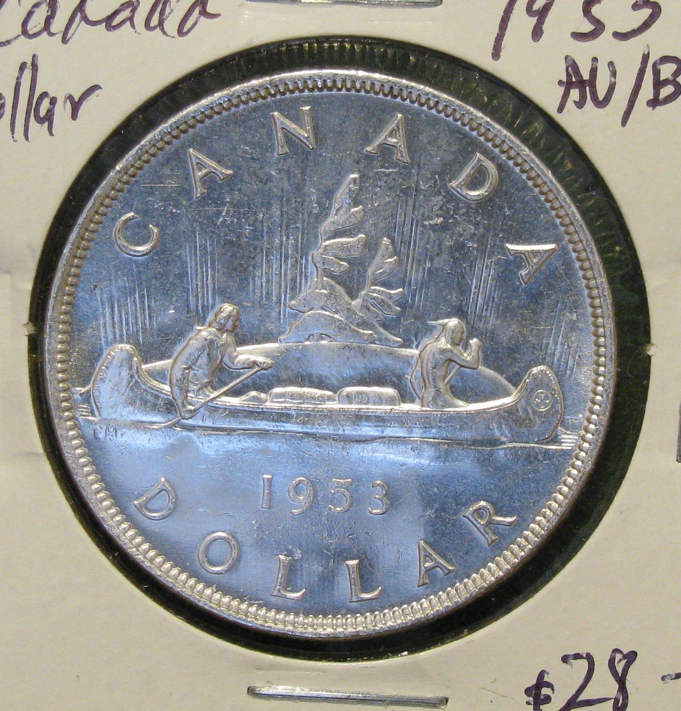 1953 AU-BU Canada Dollar
