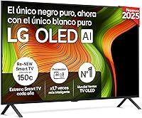 LG OLED55B56LA - TV 55", OLED 4K, Smart TV AI B5, WebOS 25, Super Upscaling, Dolby Vision y Dolby Atmos, AMD FreeSync, Alexa/Google Assistant, Negro