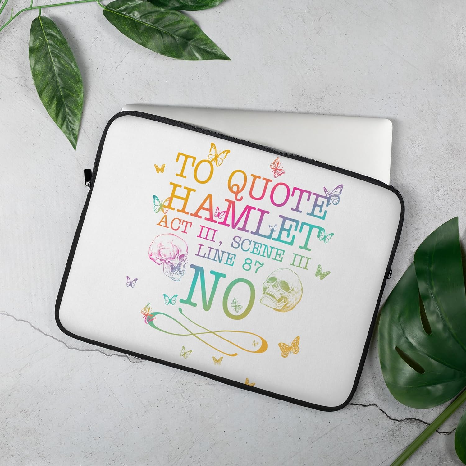 to Quote Hamlet Act III, Scene III, Line 87 - NO Graphic Laptop Sleeve image 4