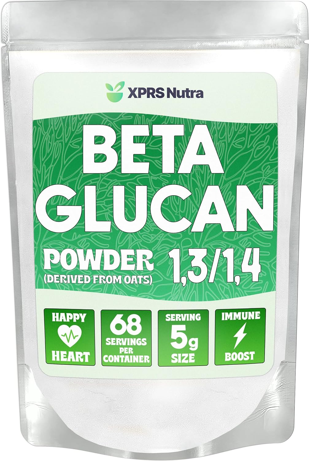 XPRS Nutra Beta Glucan Powder Pure Unflavored Oat Beta