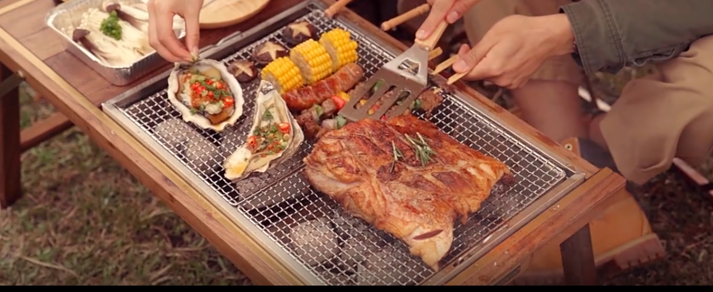 Amazon | Naturehike バーベキューコンロ igtテーブル用 折りたたみ 一