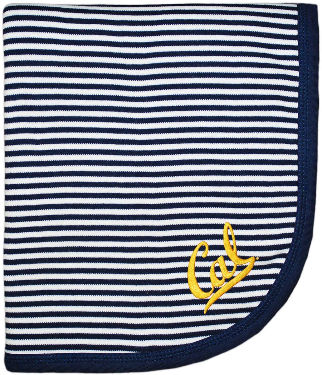 Creative Knitwear College Baby NCAA Infant Striped/Solid Blanket, Unisex, One Size 37.5 X 33.5