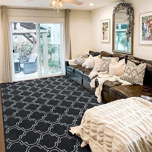 Miniatura 2 de HOMORE Alfombra peluda de espuma viscoelástica de 6 x 9 pies para dormitorio de niñas, alfombra marroquí de interior mullida y moderna para sala de