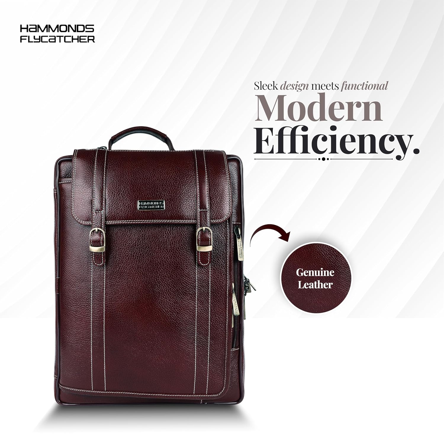 HAMMONDS FLYCATCHER Genuine Leather Office Bag for Men, 2in1 Brown Laptop Bag for Men, Fits 15.6" Laptop, Adjustable Strap, Multi Compartments Ideal for Office, Travel, Daily Use, 1 Year Warranty 33 81Av+jFkkdL. SL1500