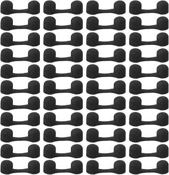 100PCS Sponge Nose Filters, Disposable Nose Plugs Bulk Sponge Nostril Filters for Dust, Spray Tanning, Welding Black