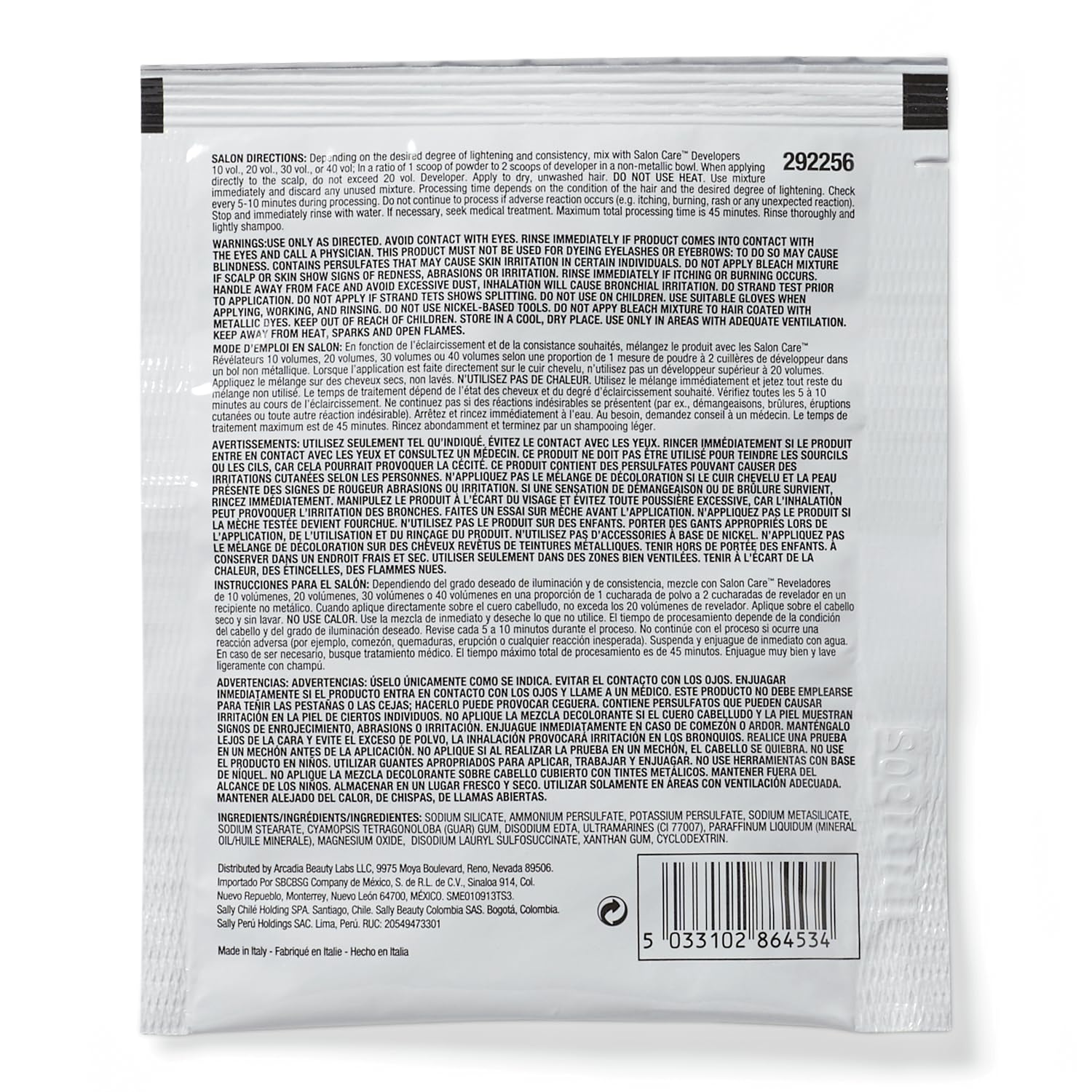 Salon Care Prism Lites Violet Lightener 1 oz