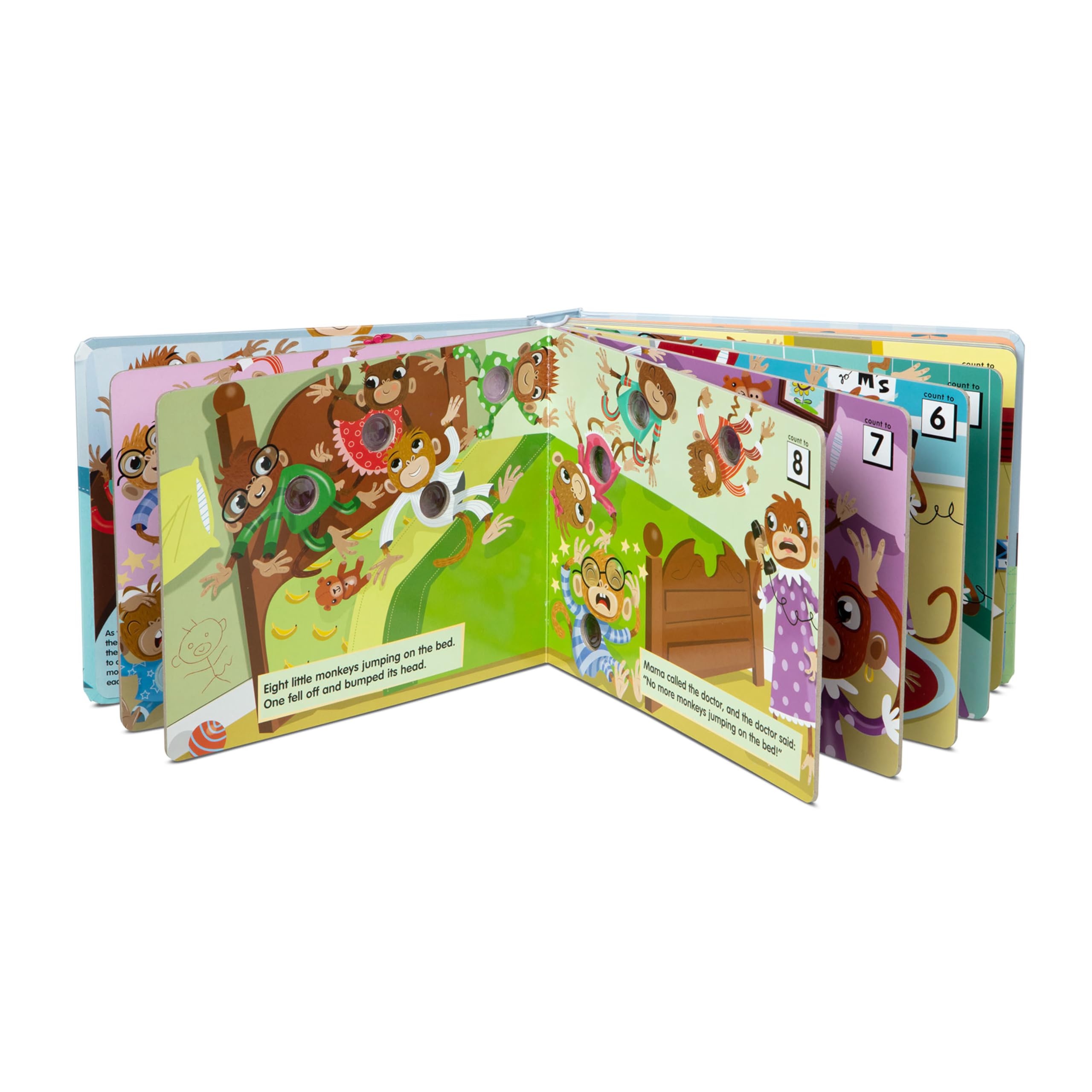 Melissa & Doug - Poke-A-Dot-10 Little Monkeys Quaderno da colorare (41345)