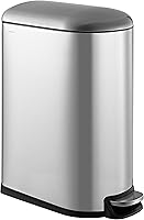 Vista 19 de happimess HPM1009C Roland Mini 2.6-Gallon Step-Open Trash Can with Soft-Close Lid, Modern, Minimalistic, Fingerprint Proof for Home, Kitchen, White