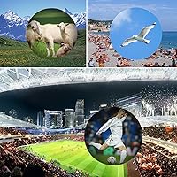 Vista 6 de Occer Telescopio monocular de alta potencia 10X42 HD de doble enfoque, monocular compacto con lente de zoom multicapa Bak4, visión nocturna baja