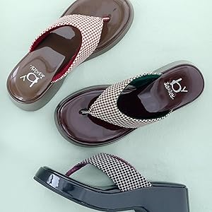 Amazon | [あしながおじさん] 厚底下駄トングサンダル（by_8490077