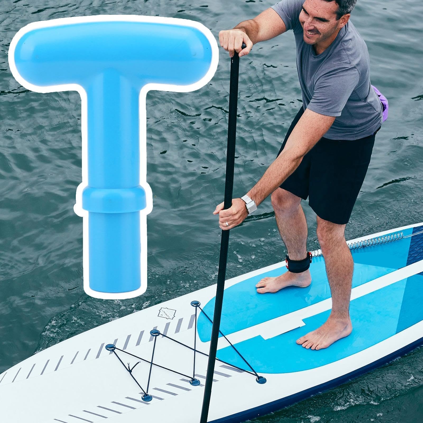 Manico a T di ricambio per pagaia, impugnatura ergonomica antiscivolo per albero da 23 mm, impugnatura multifunzionale per paddle, barca, tavola da surf, sport acquatici, pesca
